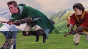 Harry Potter sfida l mitico Quidditch un alunno del suo college